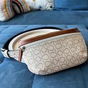 Calvin Klein Faux Leather Belt Bag
